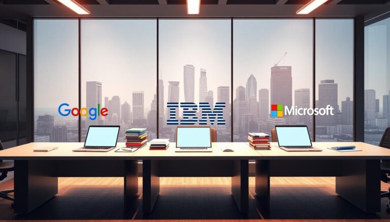 Google vs IBM vs Microsoft free tech courses